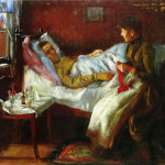 Painting of a sickly man being tended to. Is the PR industry as healthy as it used to be?
